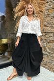 Made in Italy Dalston Needlecord Parachute Skirt Black /8 =